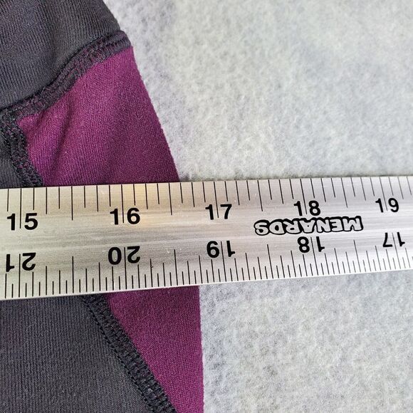 Reebok Leggings Womens Large Black Multicolor Speedwick Activewear Capris - Picture 3 of 7